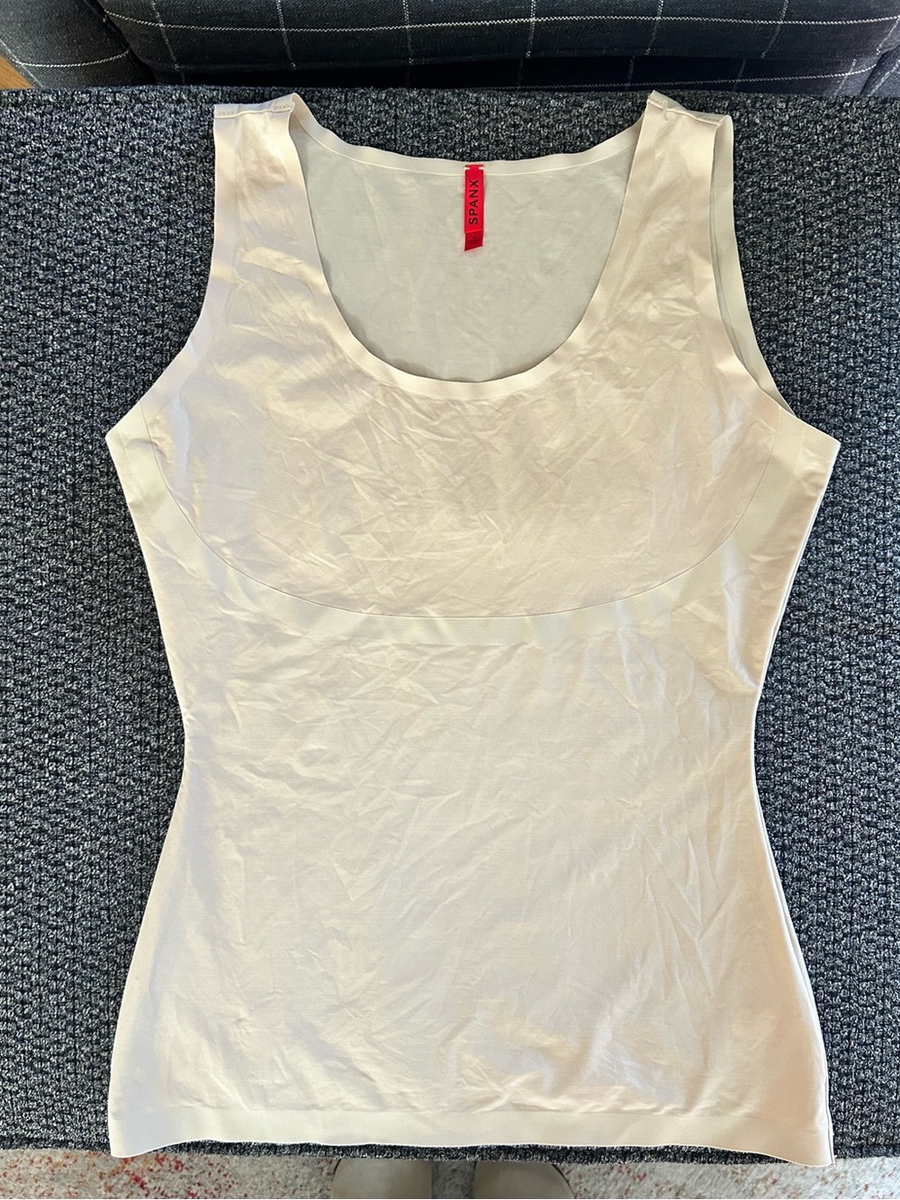 SPANX Thinstincts Tank Top Shapewear Camisole Nude Beige Spandex
